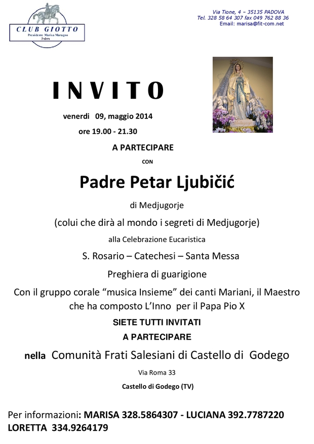 29 settembre Locandina Padre Petar